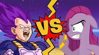 M.U.G.E.N. Battles | Vegeta Ultra Ego vs Pinkamena | Dragon Ball Super vs My Little Pony