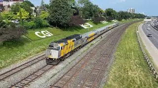 Queensway Overpass GO and VIA Rail Trains | Toronto | GO | VIA