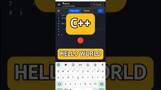 ⚡Hello World C++ in 12 s 🕛 | how to write a program to print hello world in C++