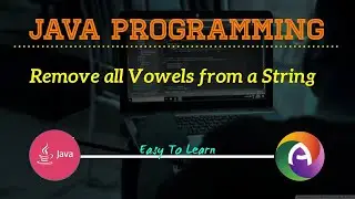 JAVA Program To Remove All Vowels From A String