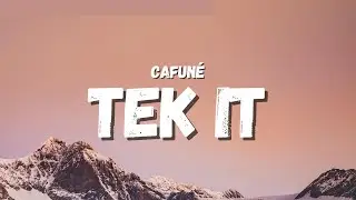 Cafuné - Tek It (Lyrics) (TikTok Song) | I watch the moon, let it run my mood