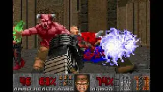 GBADoom 2.6 - DARKEN.wad MAP04 framerate