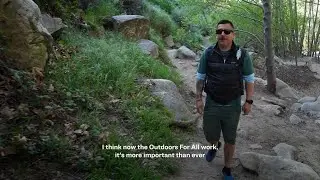 "Nature embraces you." Outdoors For All means everyone should have the healing power of the outdoors