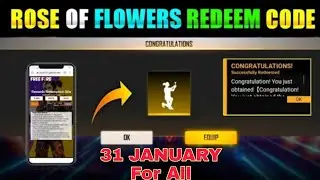 Free Fire Redeem Code Today | 31 January Redeem Code Free Fire | FF Redeem Code Today 31 January