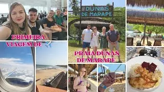 VLOG- PRIMEIRA VIAGEM DE AVIÃO PARA MACEIÓ/ CONHECEMOS A PRAIA DUNAS DE MARAPÉ
