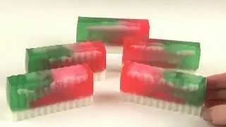 Мыло со свирлами! Арбузные свирлы в мыле