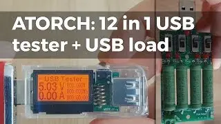 ATORCH 12 in 1 USB tester and USB load/discharger