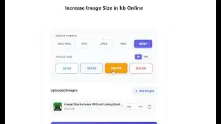 Free Increase Image Size in kb & mb Online