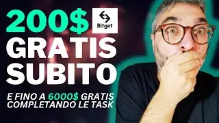 Come Guadagnare 200$ GRATIS su Bitget SENZA FARE TRADING🚨