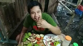 MUKBANG- MANGGA KAMATIS MANGGANG DAHON