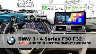 UPGRADING INAV 12.3 Android 12 screen BMW 3 4 Series F30 F32 Apple CarPlay Android Auto NBT EVO ID5