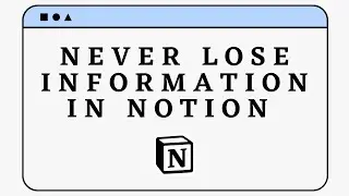 No more information in random places in your Notion || PhD Notion