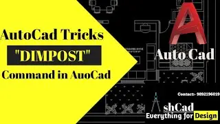AutoCad Tricks | DIMPOST Command use