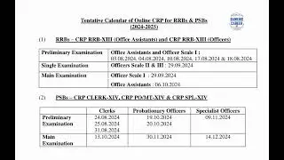Great News!! I IBPS Calender 2024 out I Exam Dates I Details