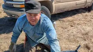 Tearing Down a Pasture -- Kansas Ranch