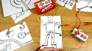 Draw and play a #MakeyMakey paper piano!