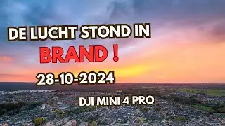 Hij stond in brand !  | Kleine cinematic | Snel drone omhoog | Dji mini 4 Pro