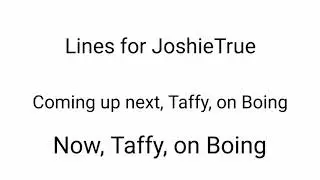 Lines for JoshieTrue