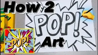 How to Draw POP Art Easy - for Kids and Beginners like Andy Warhol Style 
