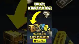 FREE UC? New WATCH ADS feature in BGMI for rewards 🤑🤑 | #shorts #BGMI | (1/100)