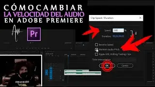 Cómo cambiar la VELOCIDAD del audio en Adobe Premiere Pro | Alterando tempo y velocidad del audio