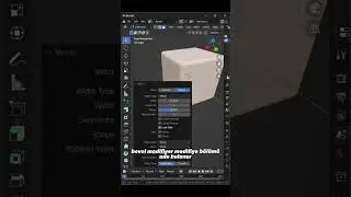 Sıfırdan 1 dakikada Blender Öğren (Bevel Modifier)