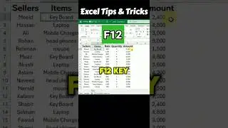 Excel Tips & Tricks, shortcut Key to Save MS Excel File, #exceltutorial #excelshortcut #shorts