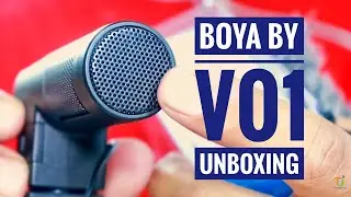BOYA BY V01 Unboxing and Audio Test. Budget Stereo MIC for filmmakers