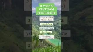 2 WEEK Vietnam Itinerary! #Digitalnomad #Shorts
