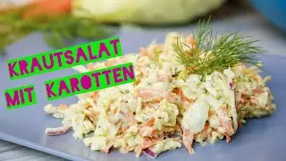 Saftiger Krautsalat aus Spitzkohl und Karotten