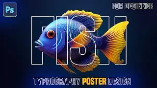 typography poster design in photoshop | photoshop tutorial