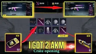 New premium crate opening I got 2 AKM with 150 premium crate opening pubg mobile