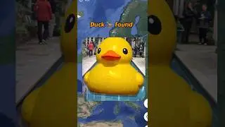i found giant duck on Google map and google earth #earth #googleearth #map #shorts