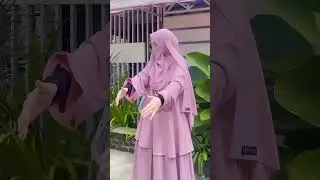 cantiknya ukhti cadar pink 
