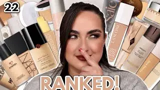 RANKING EVERY FOUNDATION I TRIED IN 2022 FROM WORST TO BEST!
