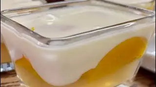 Желейный десерт за пол часа. Желе молочное и фруктовое на агар агаре.