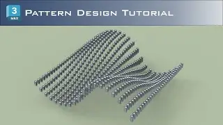 Wave pattarn design in 3ds max | 3ds max for beginner | Hanora 3D