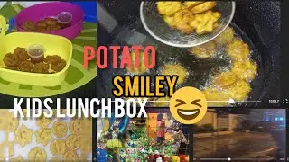 Homemade potato Smiley || Emoji fries  Recipe ||  kids healthy lunch box || 2.0