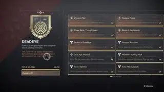 Destiny 2- Deadeye Gilded X6