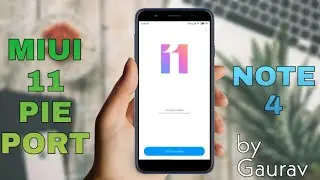 Xiaomi.Eu MIUI 11.0.5.0 Pie Port Rom | Redmi Note 4/4X | Gaurav Vadnere