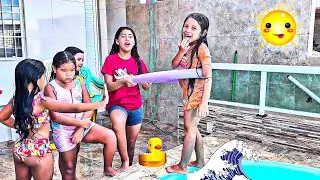 POOL CHALLENGE with my friends