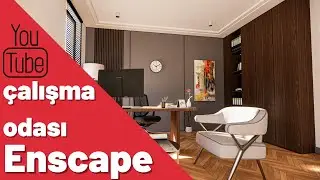 SketchUp & Enscape Çalışma Odası Tasarımı