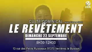 LE REVÊTEMENT -  PASTEUR ELISHAMA KAPET - CULTE DOMINICAL
