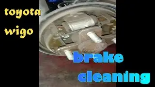 Toyota Wigo Brake cleaning @jovitsfadero #jovitsfadero #mechanic #wigo #toyota