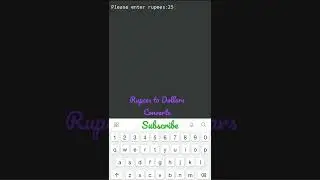 Rupees to Dollars Exchange Using C programming. by Ahvi Official coding
