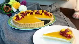 Фруктовый пирог с панакотой | Тает во рту | Необыкновенно нежный и вкусный