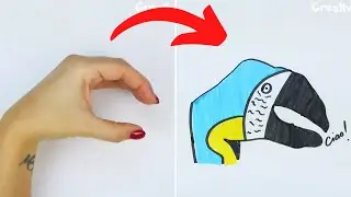 Disegni divertenti utilizzando le mani CREATIVO E FAI DA TE