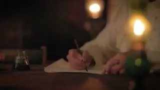 ASMR 1790s to 1930s Writing with Ink Pens (no music, no talking, writing sounds, handwriting tools)
