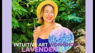 DEMO ART How to Paint Lavender Field with Acrylic 💜 Acrylic painting for beginner, painting tutorial