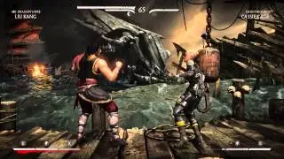 Mortal Kombat X PS4 Liu Kang vs Cassie Cage